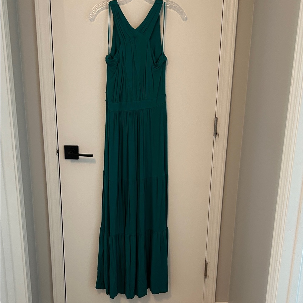 Soma Teal Tiered Maxi Dress